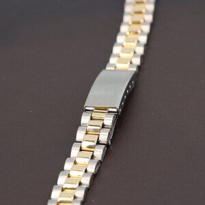 Hadley-Roma 10mm-14mm TwoTone Jubilee Style Watch Bracelet/Band, LB5393T
